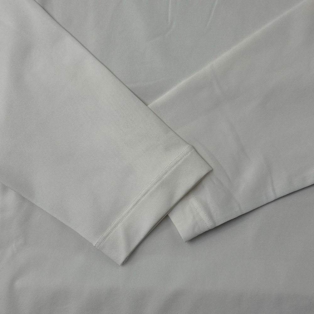 Nike Golf Tour Performance Dri Fit Shirt Mens S Mock Neck White Long Sleeve - Picture 9 of 16